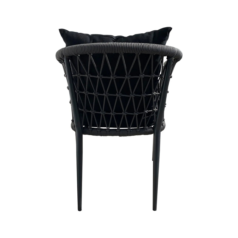 Load image into Gallery viewer, Silla de Lazo para Exterior e Interior Color Negro GAZIT-8834 CasaEaster