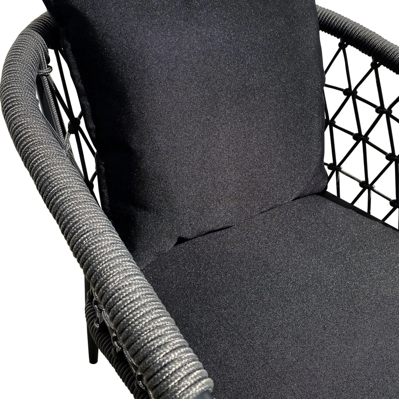 Load image into Gallery viewer, Bow Chair for Outdoor and Indoor Color Black GAZIT-8834