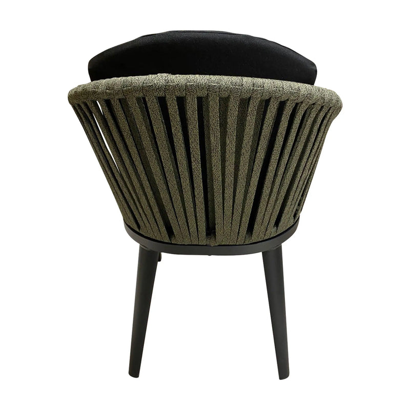 Cargue la imagen en el visor de la galería, Silla de Lazo para Exterior e Interior Color Negro NAPOLEON-A13814