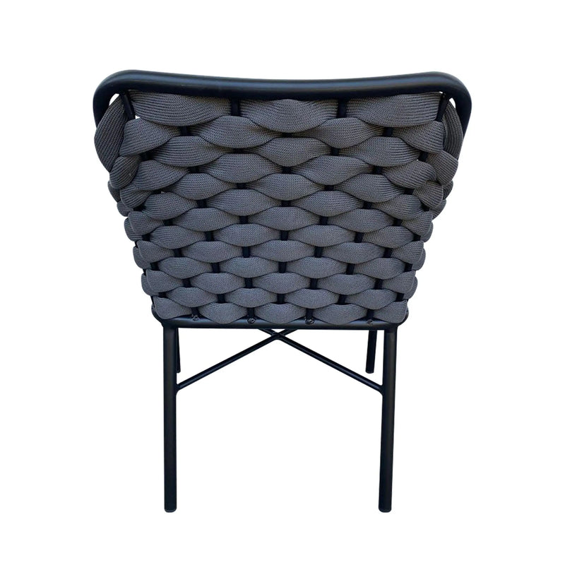 Cargue la imagen en el visor de la galería, Silla de Lazo para Exterior e Interior Color Negro RABAT-488690 CasaEaster