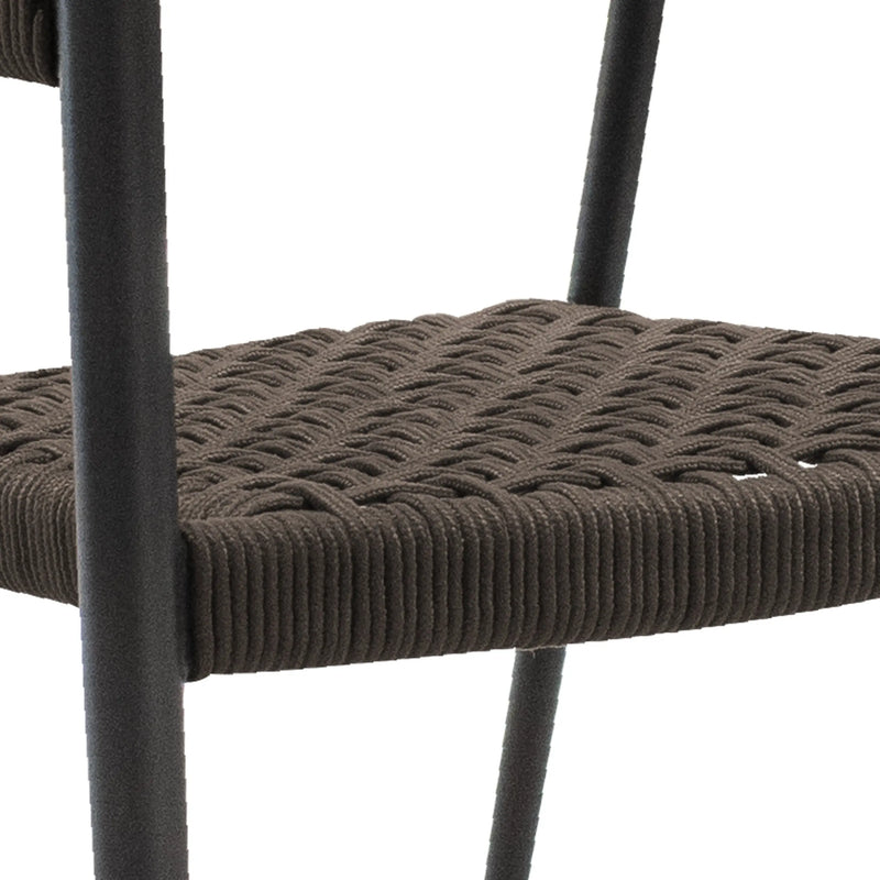 Cargue la imagen en el visor de la galería, Silla de Lazo para Exterior e Interior Color café MONA-Z0005 CasaEaster