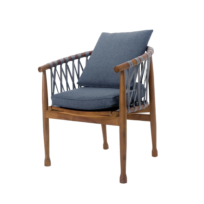 Cargue la imagen en el visor de la galería, Silla de Lazo para Interior Color Gris LOLEZA-124182