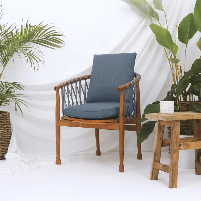 Cargue la imagen en el visor de la galería, Silla de Lazo para Interior Color Gris LOLEZA-124182