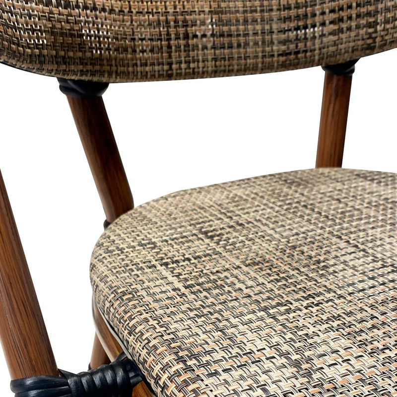 Cargue la imagen en el visor de la galería, Silla de Rattan Alta para Exterior e Interior Color Beige Jaspe 1515 CHLOE -CH-1