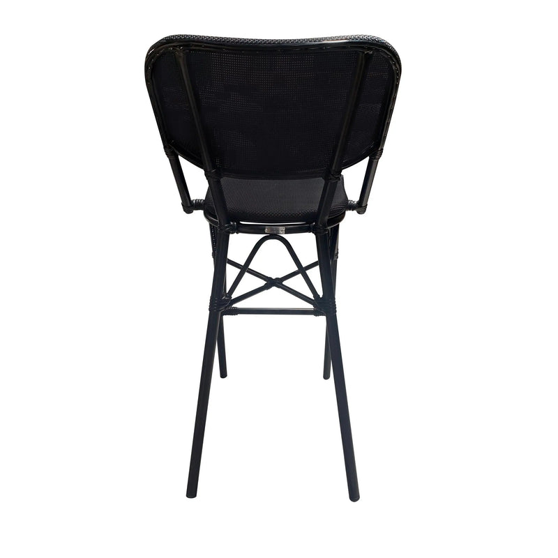 Cargue la imagen en el visor de la galería, Silla de Rattan Alta para interior Color Negro CHOLE 1414 -CH-