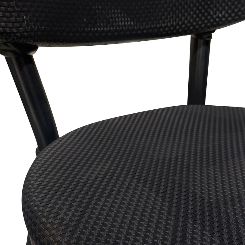 Cargue la imagen en el visor de la galería, Silla de Rattan Alta para interior Color Negro CHOLE 1414 -CH-