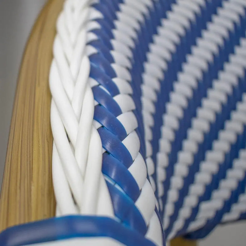 Cargue la imagen en el visor de la galería, Silla de Rattan para Exterior Color Azul WILLSI -WIL44