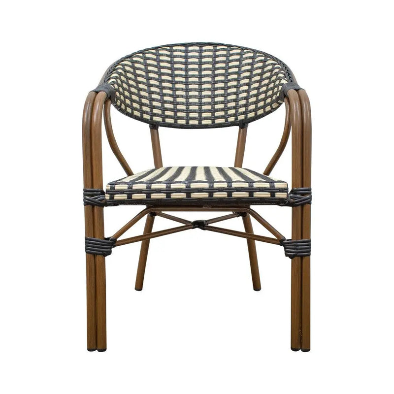 Cargue la imagen en el visor de la galería, Silla de Rattan para Exterior Color Beige WILLSI-WIL041