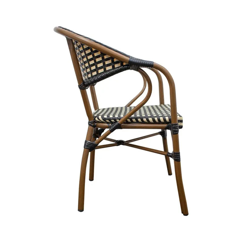 Cargue la imagen en el visor de la galería, Silla de Rattan para Exterior Color Beige WILLSI-WIL041