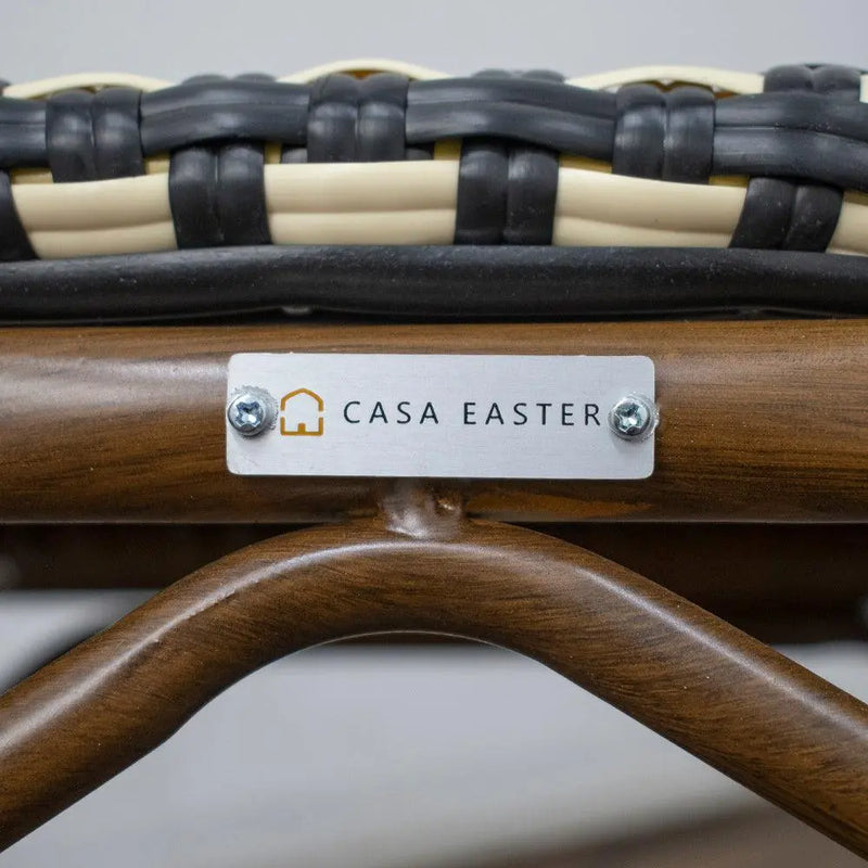 Cargue la imagen en el visor de la galería, Silla de Rattan para Exterior Color Beige WILLSI-WIL041