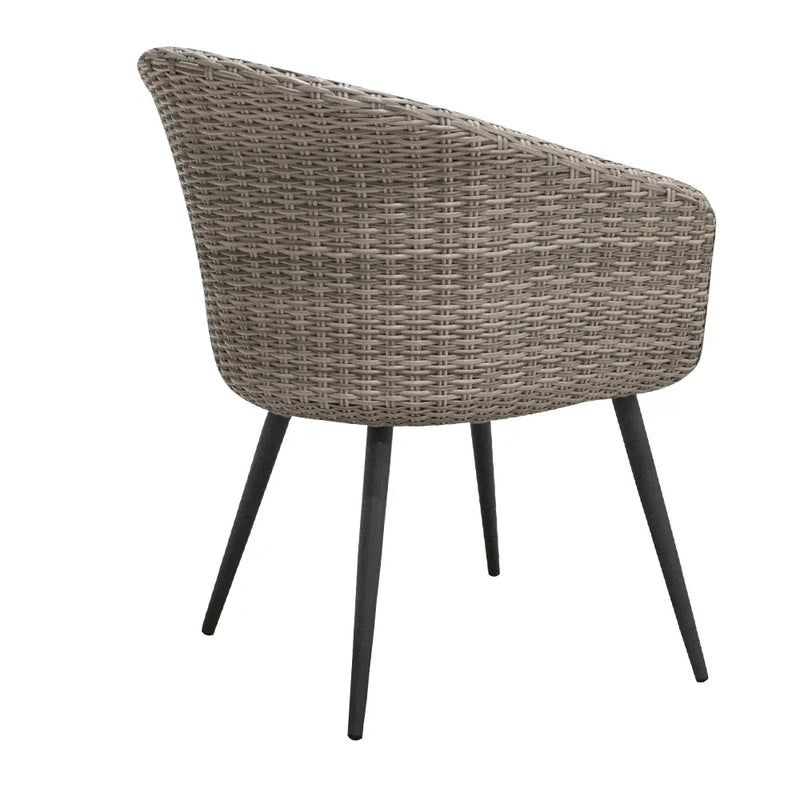 Cargue la imagen en el visor de la galería, Silla de Rattan para Jardin o ExteriorColor Gris Ratán TOLUSE - 52726B