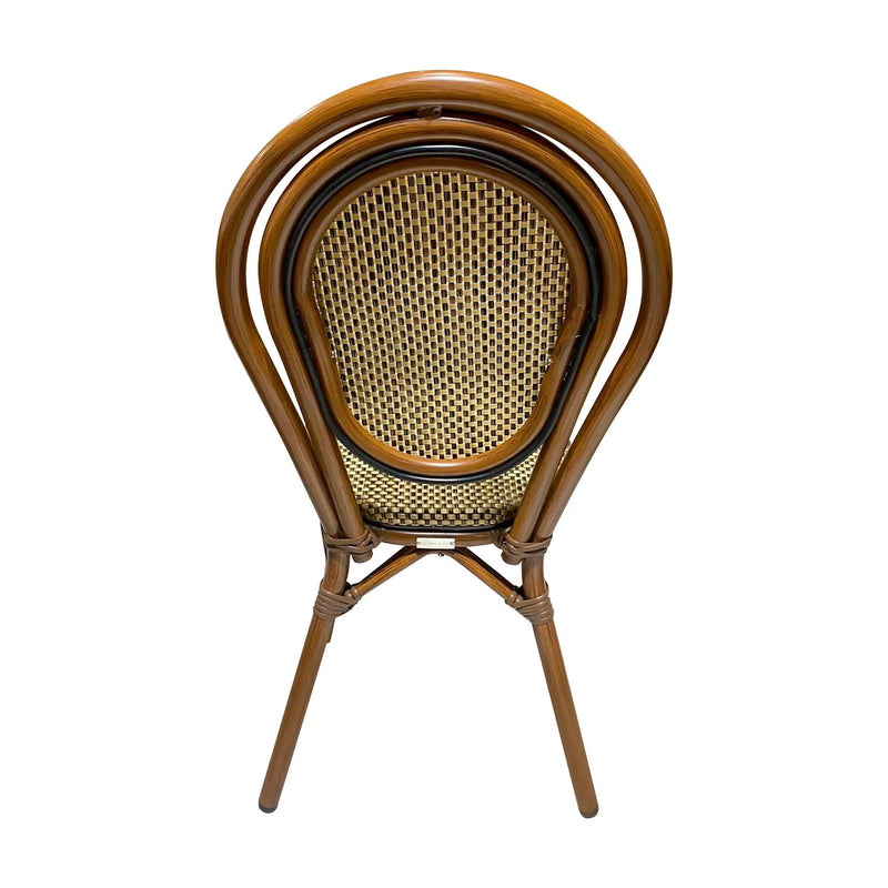 Cargue la imagen en el visor de la galería, Silla de Rattan para exterior e interior Color Oro ITALIA-1400
