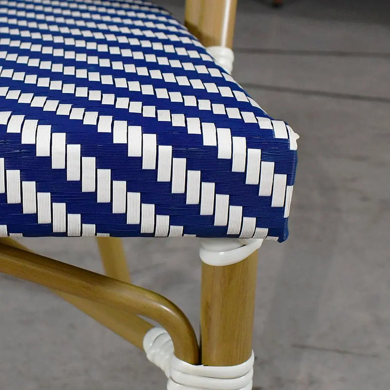 Cargue la imagen en el visor de la galería, Silla de Rattan para exterior e interior Color Azul POTOSI -B-50