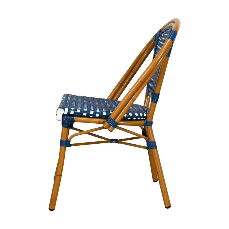 Cargue la imagen en el visor de la galería, Silla de Rattan para exterior e interior Color Azul SCOOTLAND 03-OC447