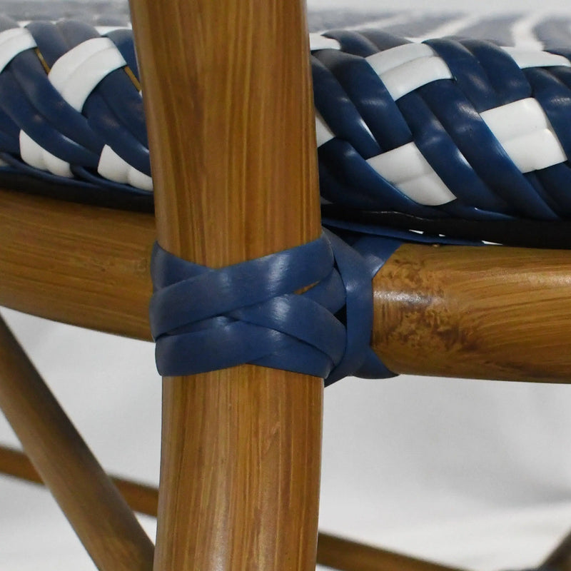 Cargue la imagen en el visor de la galería, Silla de Rattan para exterior e interior Color Azul SCOOTLAND 03-OC447