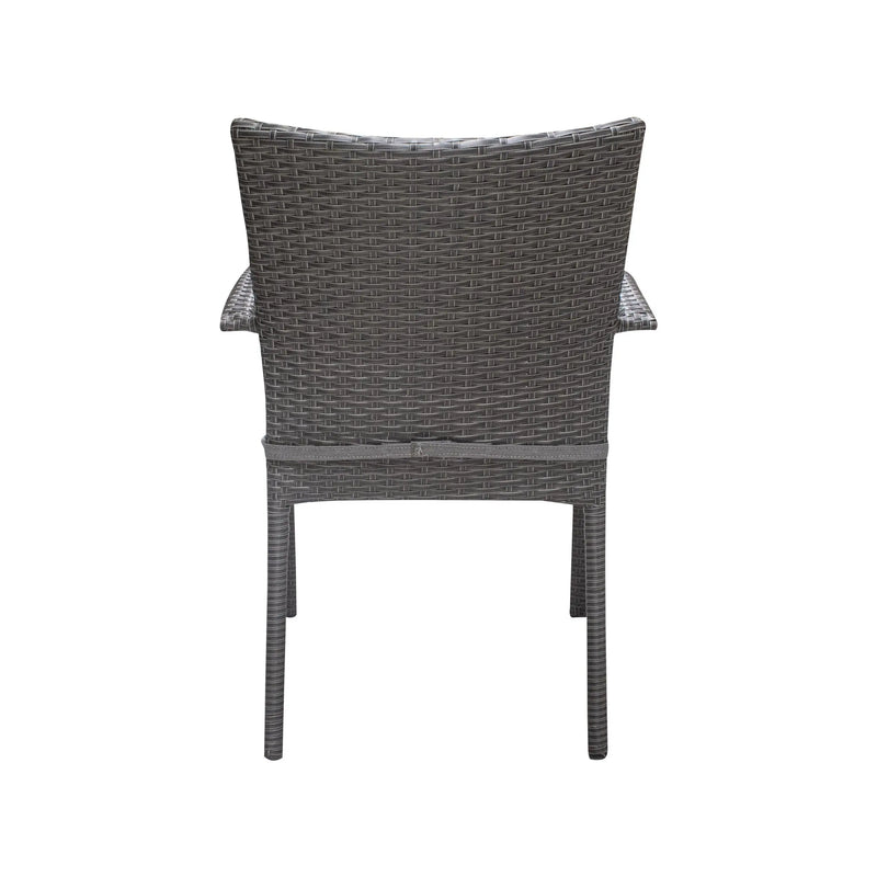 Cargue la imagen en el visor de la galería, Silla de Rattan para exterior e interior Color Carbon BYRON - 58093