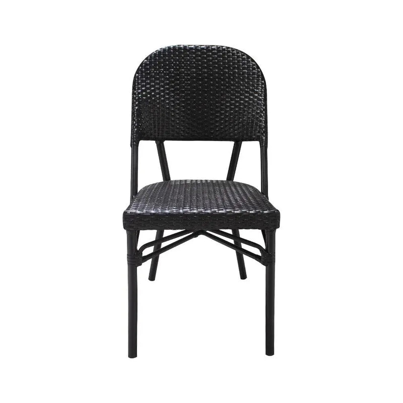 Cargue la imagen en el visor de la galería, Silla de Rattan para exterior e interior Color Negro CHINA -OC83