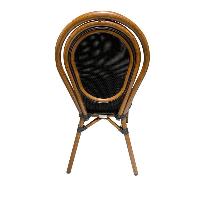 Cargue la imagen en el visor de la galería, Silla de Rattan para exterior e interior Color Negro ITALIA -1600