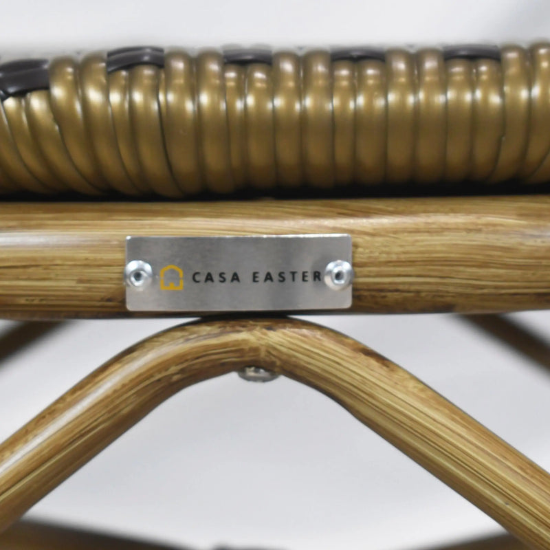 Cargue la imagen en el visor de la galería, Silla de Rattan para exterior e interior Color Oro SLOVAKIA -344-SV