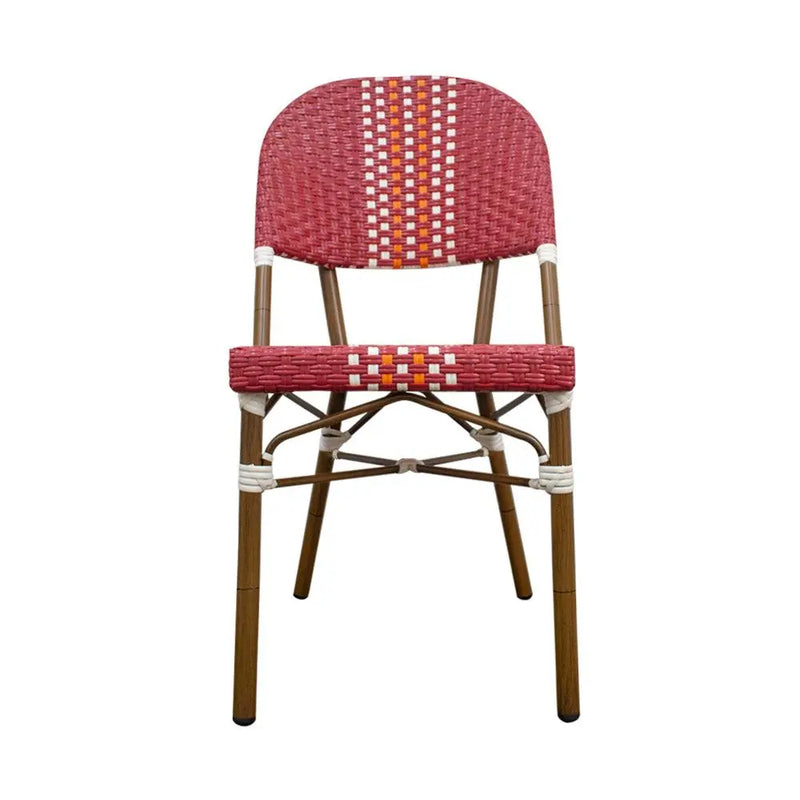 Cargue la imagen en el visor de la galería, Silla de Rattan para exterior e interior Color Rojo CHINA -OC98