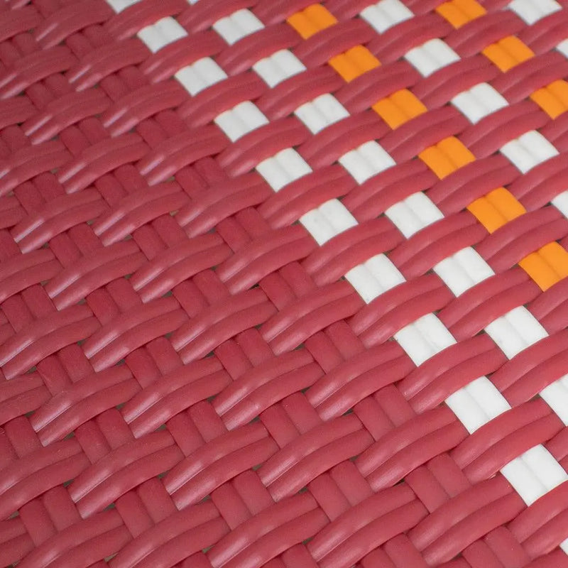 Cargue la imagen en el visor de la galería, Silla de Rattan para exterior e interior Color Rojo CHINA -OC98