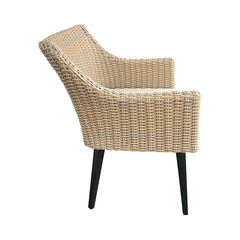 Load image into Gallery viewer, Silla de Rattan para exterior e interior Color Taupe BORDOUEX -52764-T CasaEaster