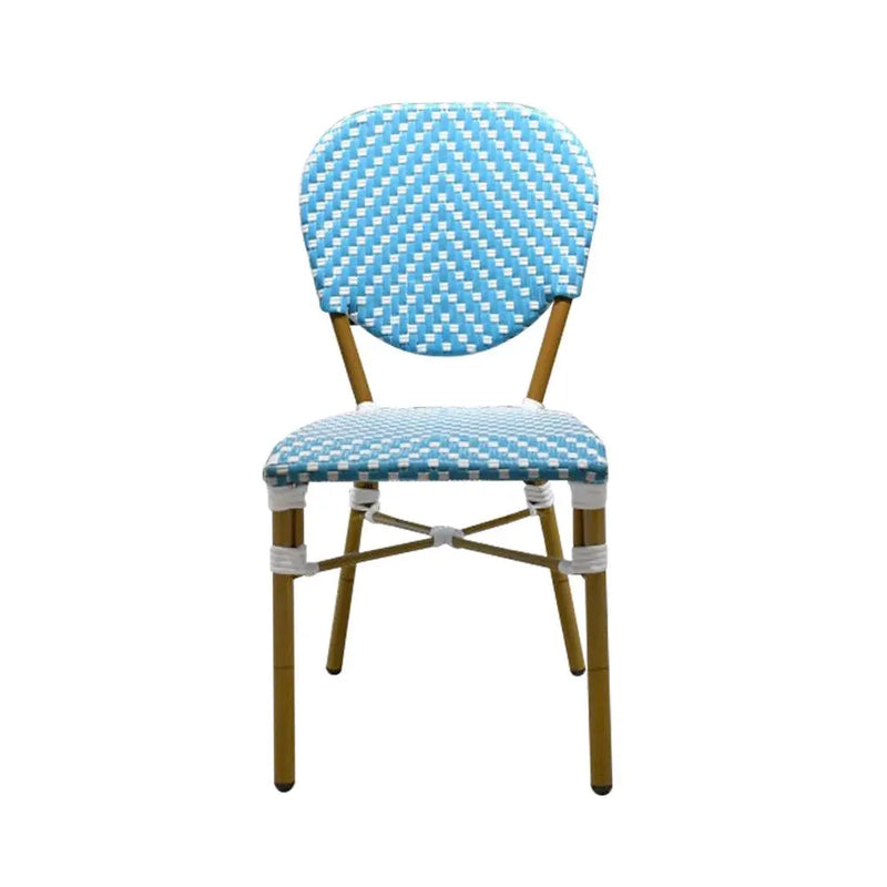 Cargue la imagen en el visor de la galería, Silla de Rattan para exterior e interior Color Turquesa CYPRESA-CY06