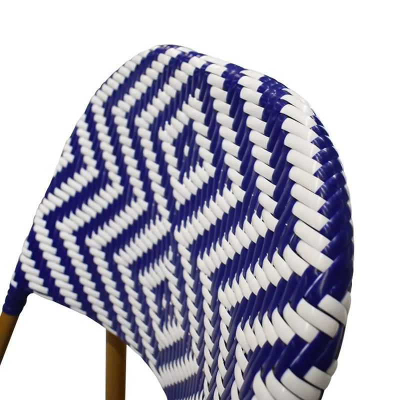 Cargue la imagen en el visor de la galería, Silla de Rattan para exterior e interior Color azul con Rombos CHINA-OC77