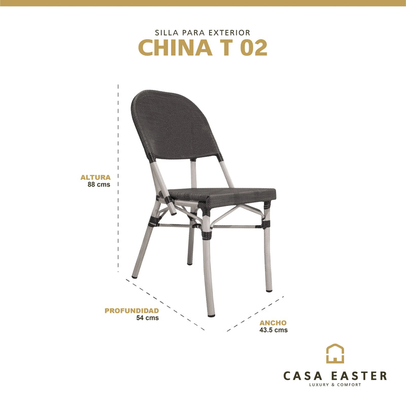 Cargue la imagen en el visor de la galería, Silla de Textileno para interior y exterior Color Cafe CHINA T02 -OCH02