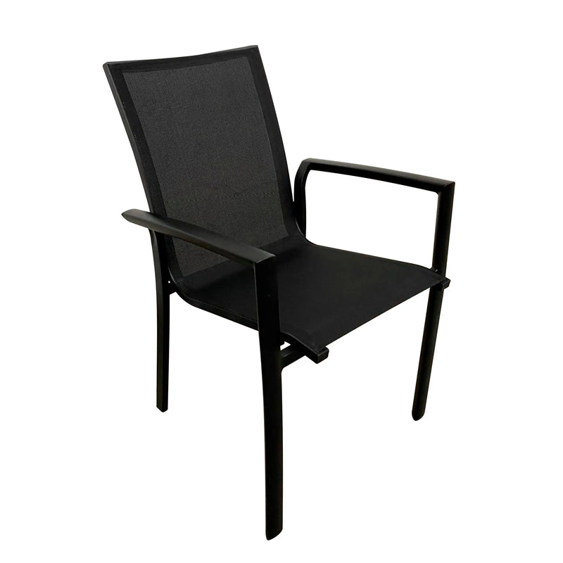 Cargue la imagen en el visor de la galería, Silla de Textileno para interior y exterior Color Negro KOSHEM-SJ22109-1 CasaEaster