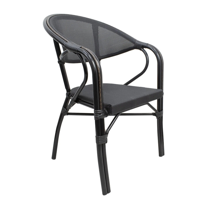 Cargue la imagen en el visor de la galería, Silla de Textileno para interior y exterior Color Negro TEXTILENE 14- W-4