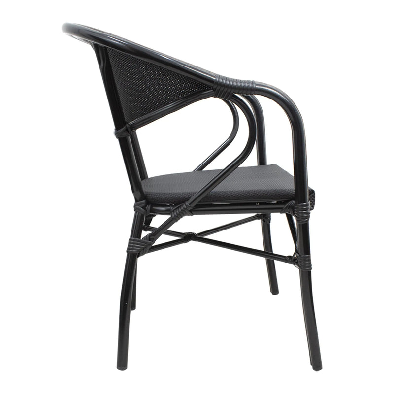 Cargue la imagen en el visor de la galería, Silla de Textileno para interior y exterior Color Negro TEXTILENE 14- W-4