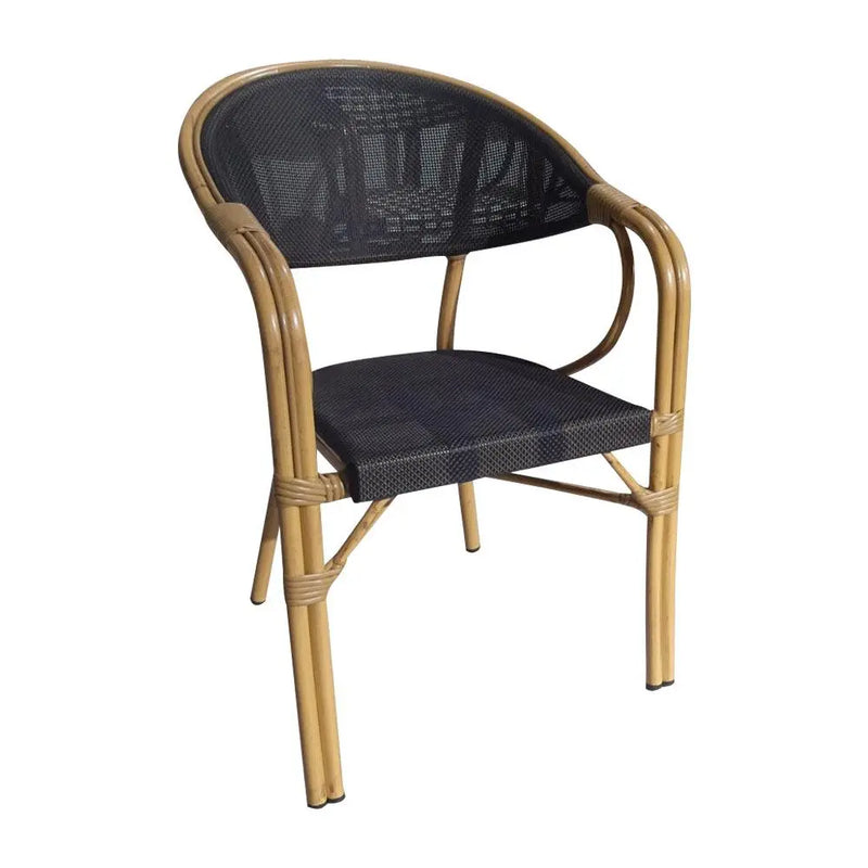 Cargue la imagen en el visor de la galería, Silla de Textileno para interior y exterior Color Negro TEXTILENE- W-18