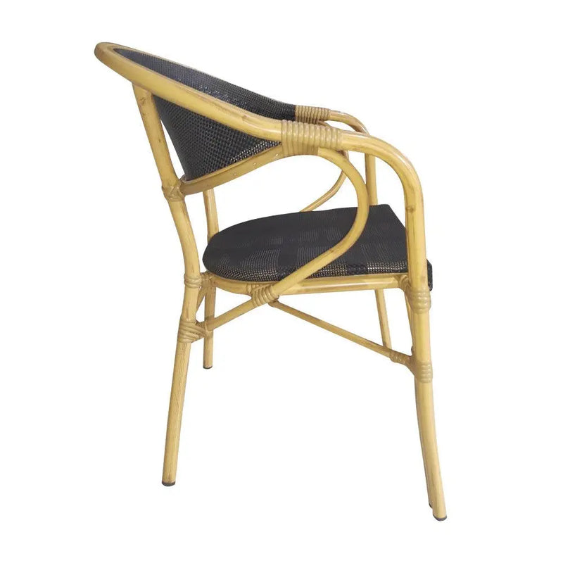 Cargue la imagen en el visor de la galería, Silla de Textileno para interior y exterior Color Negro TEXTILENE- W-18