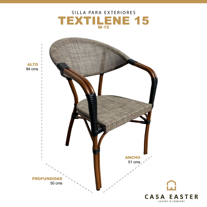 Cargue la imagen en el visor de la galería, Silla de Textileno para interior y exterior TEXTILENE-W-15 CasaEaster