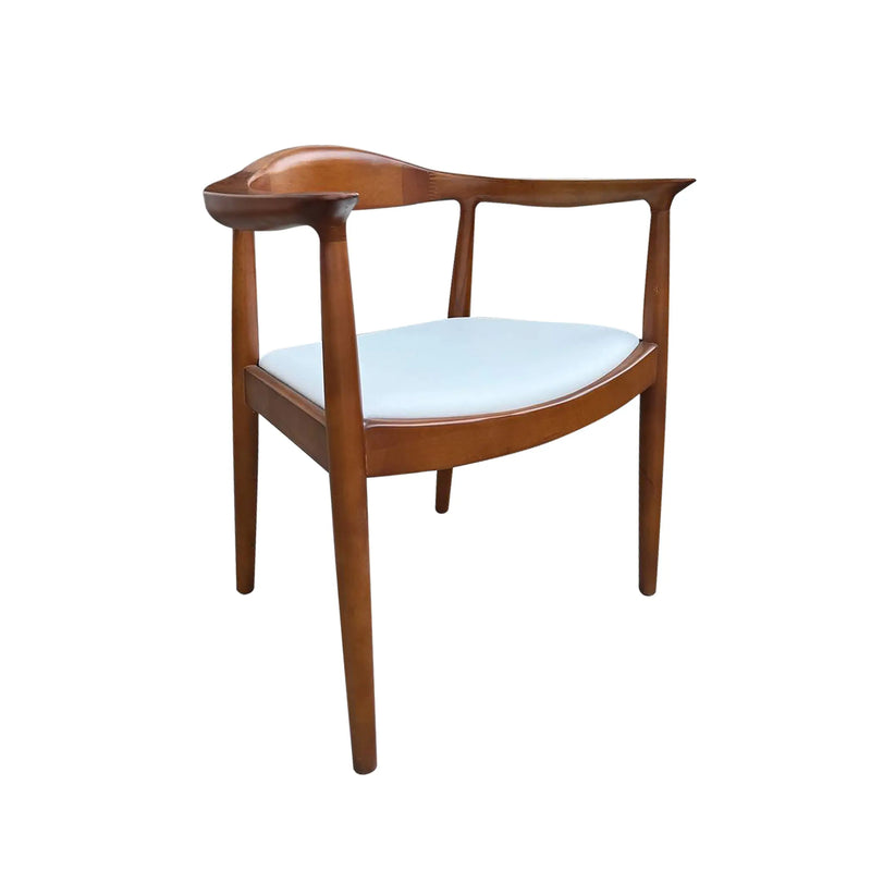 Cargue la imagen en el visor de la galería, Silla de interior de madera color cafe con blanco - XNR126WHI-BL CasaEaster