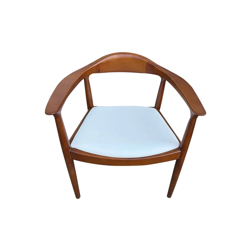 Cargue la imagen en el visor de la galería, Silla de interior de madera color cafe con blanco - XNR126WHI-BL CasaEaster