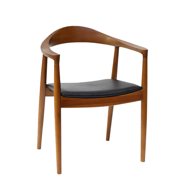 Cargue la imagen en el visor de la galería, Silla de interior de madera color café con negro XN20230531Z-126BLK CasaEaster