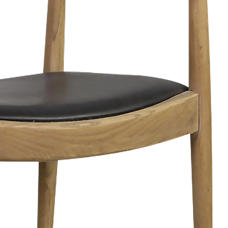 Cargue la imagen en el visor de la galería, Silla de interior de madera color natural con negro XN20230531Z-XN1748 CasaEaster