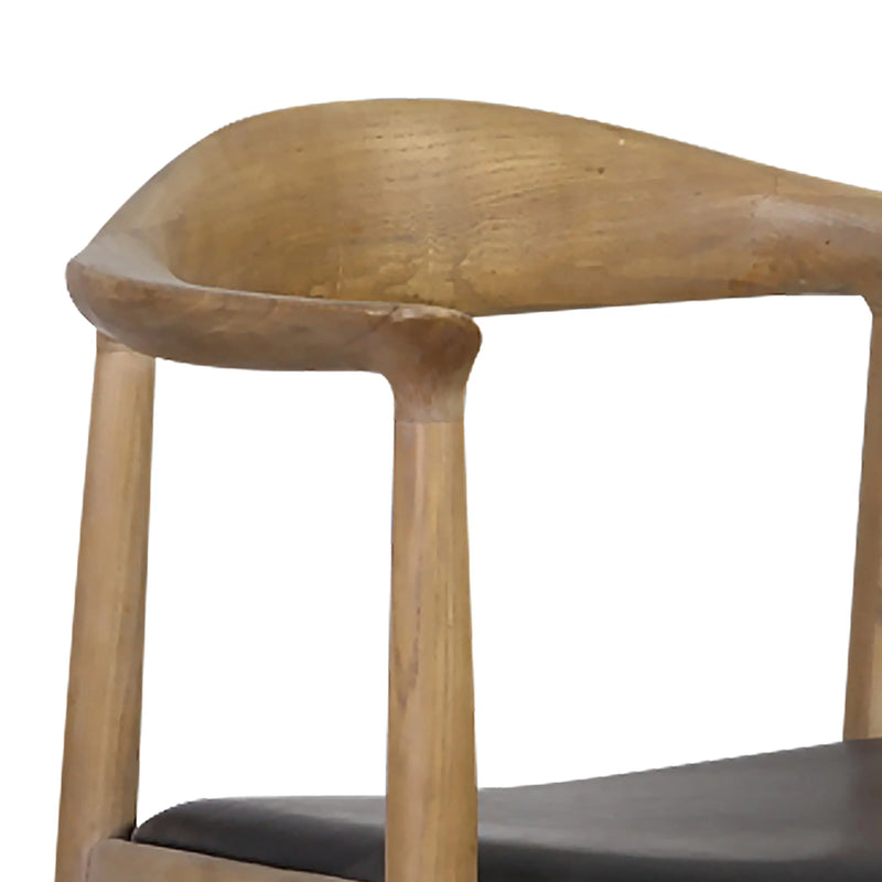 Cargue la imagen en el visor de la galería, Silla de interior de madera color natural con negro XN20230531Z-XN1748 CasaEaster