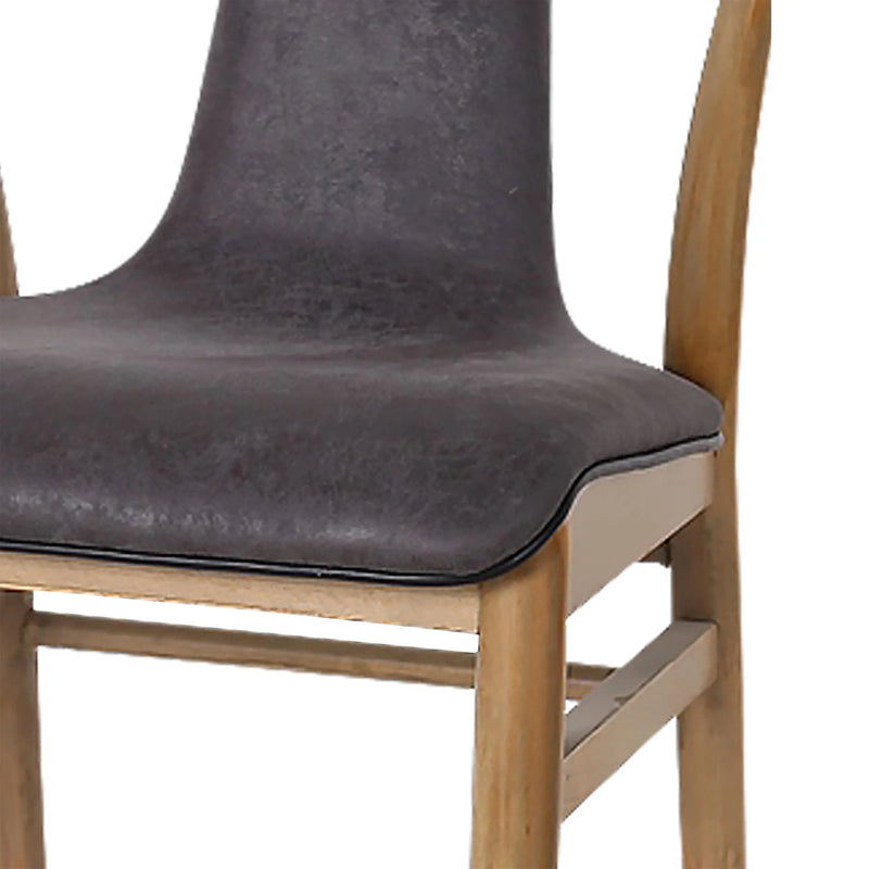 Cargue la imagen en el visor de la galería, Silla de interior de madera color natural con negro XN20230531Z-XN1794GRE CasaEaster