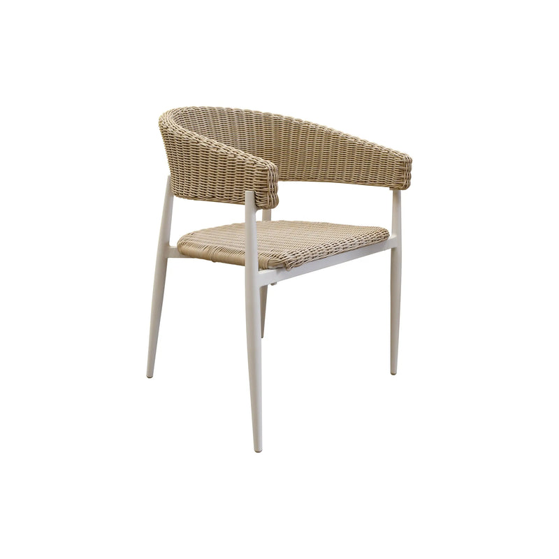 Cargue la imagen en el visor de la galería, Silla de interior y exterior de Rattan color natural HILTON-GLA-63134-10KD CasaEaster