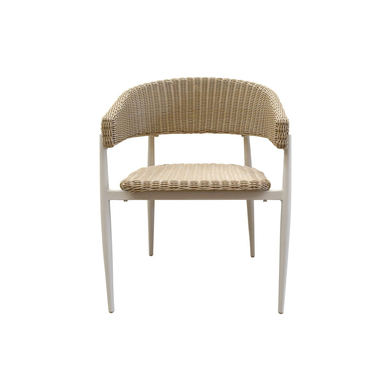 Cargue la imagen en el visor de la galería, Silla de interior y exterior de Rattan color natural HILTON-GLA-63134-10KD CasaEaster