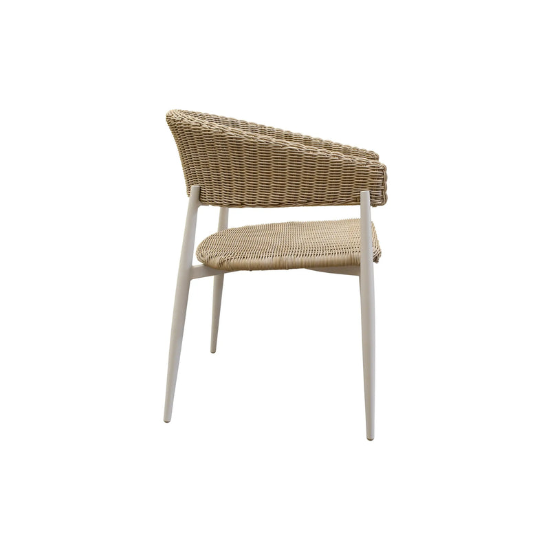 Cargue la imagen en el visor de la galería, Silla de interior y exterior de Rattan color natural HILTON-GLA-63134-10KD CasaEaster
