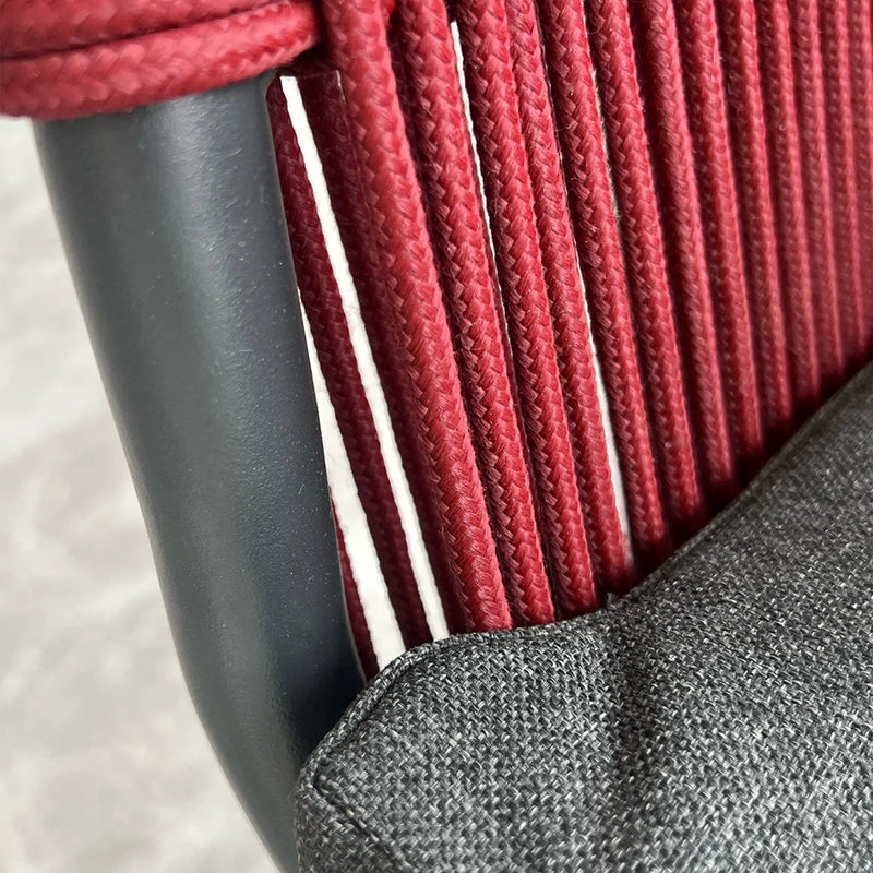 Cargue la imagen en el visor de la galería, Silla entretejida Color Charcoal, Heron 5000-AX15224047 CasaEaster