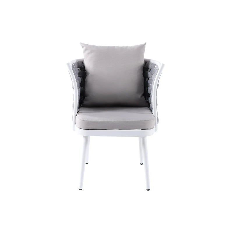 Cargue la imagen en el visor de la galería, Silla entretejida para Exterior e Interior Color blanca -Patraser 9120-B CasaEaster
