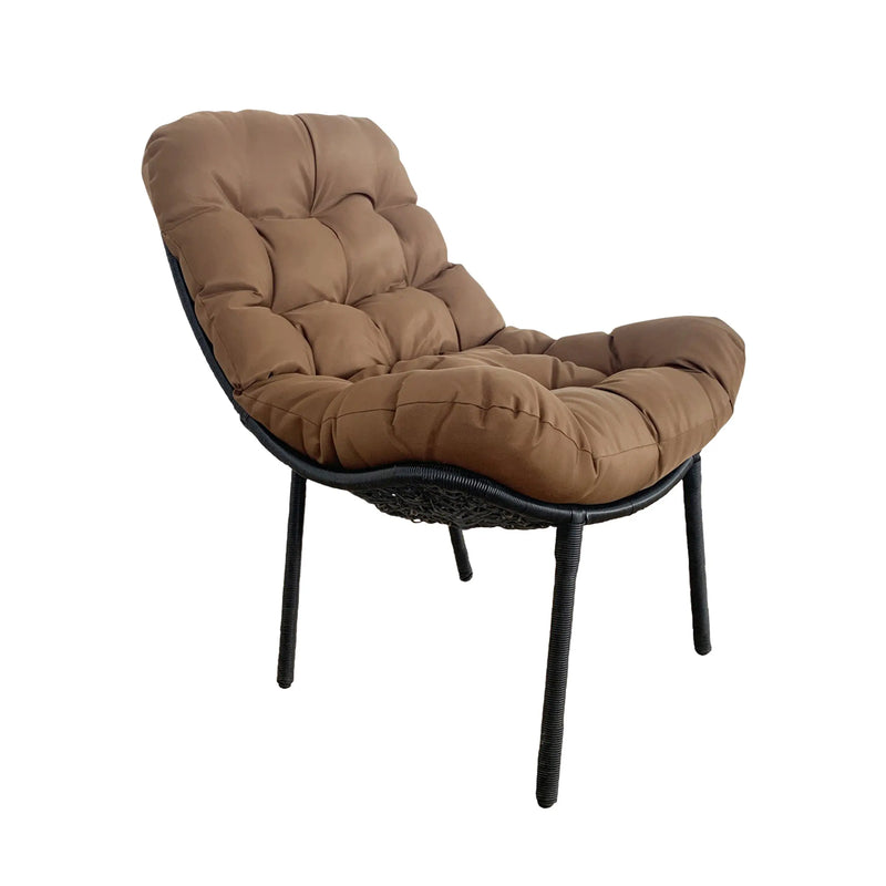 Cargue la imagen en el visor de la galería, Silla para Exterior de ratan sintético color Cafe - TG0025-26 CasaEaster