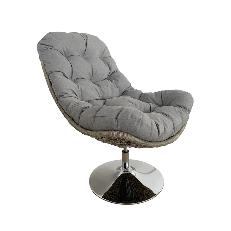 Cargue la imagen en el visor de la galería, Silla para Exterior de ratan sintético color Gris - TG0025-25 CasaEaster