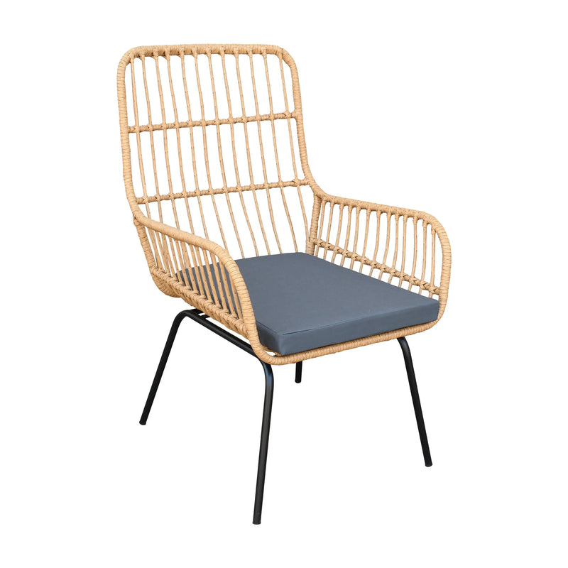Cargue la imagen en el visor de la galería, Silla para Exterior e Interior De Lazo Color Natural BONANI-RX1050B CasaEaster