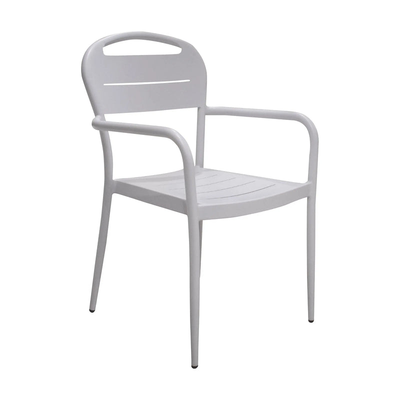 Cargue la imagen en el visor de la galería, Silla para Exterior e Interior de Aluminio Color Blaco SINCOPA- 52764A